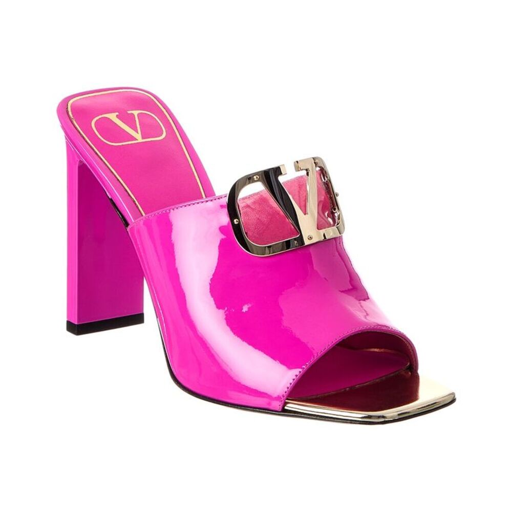 Valentino Vlogo 100 Patent Sandal, Pink